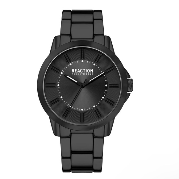 Kenneth Cole Reaction Men's 3 Hand Bracelet Watch, 44mm New In Box - Reemoly - Picture 1 of 2